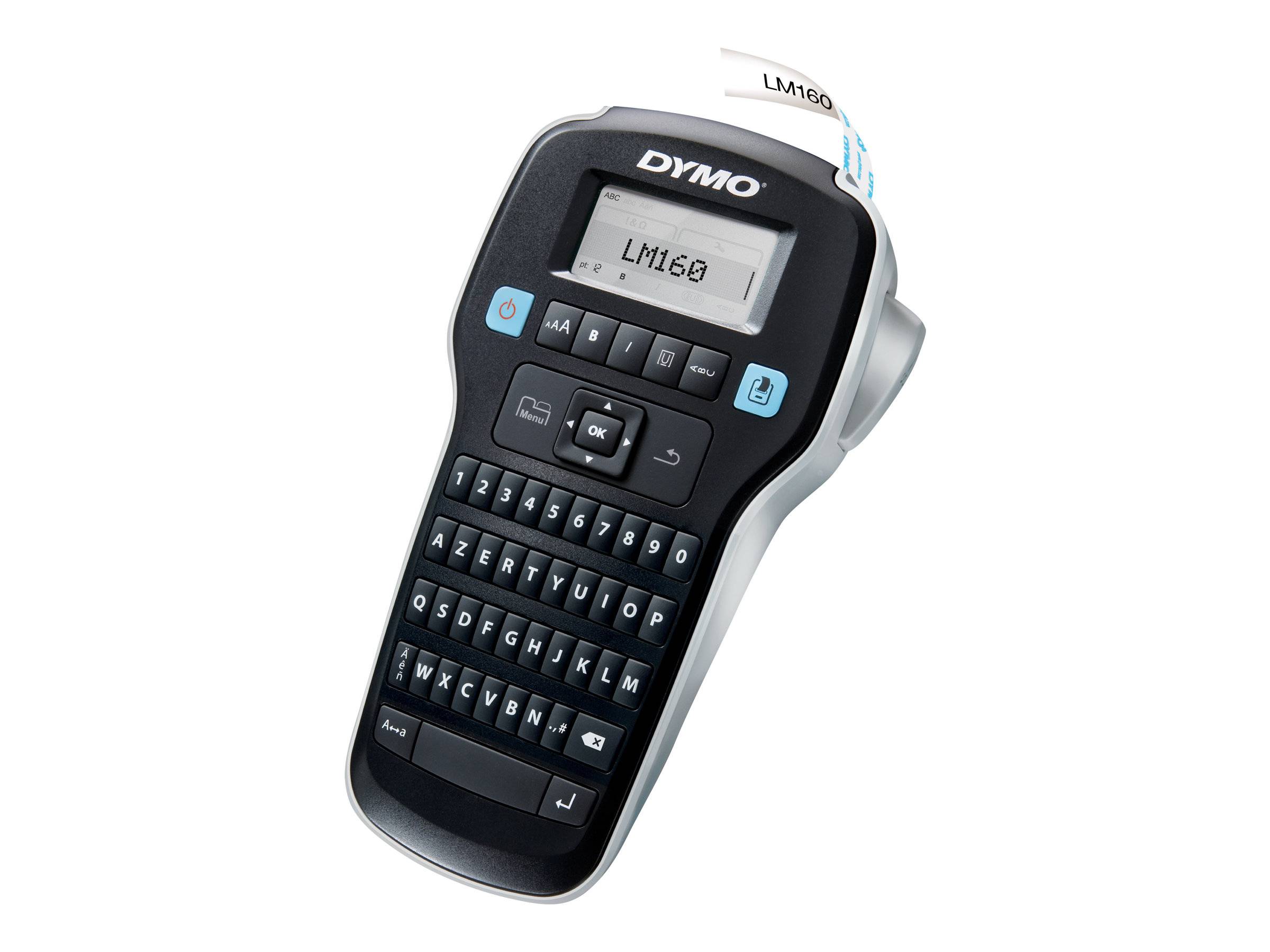 Dymo LabelMANAGER 160 - Beschriftungsgerät - s/w - Rolle (1,3 cm) - 2-zeiliger D-0