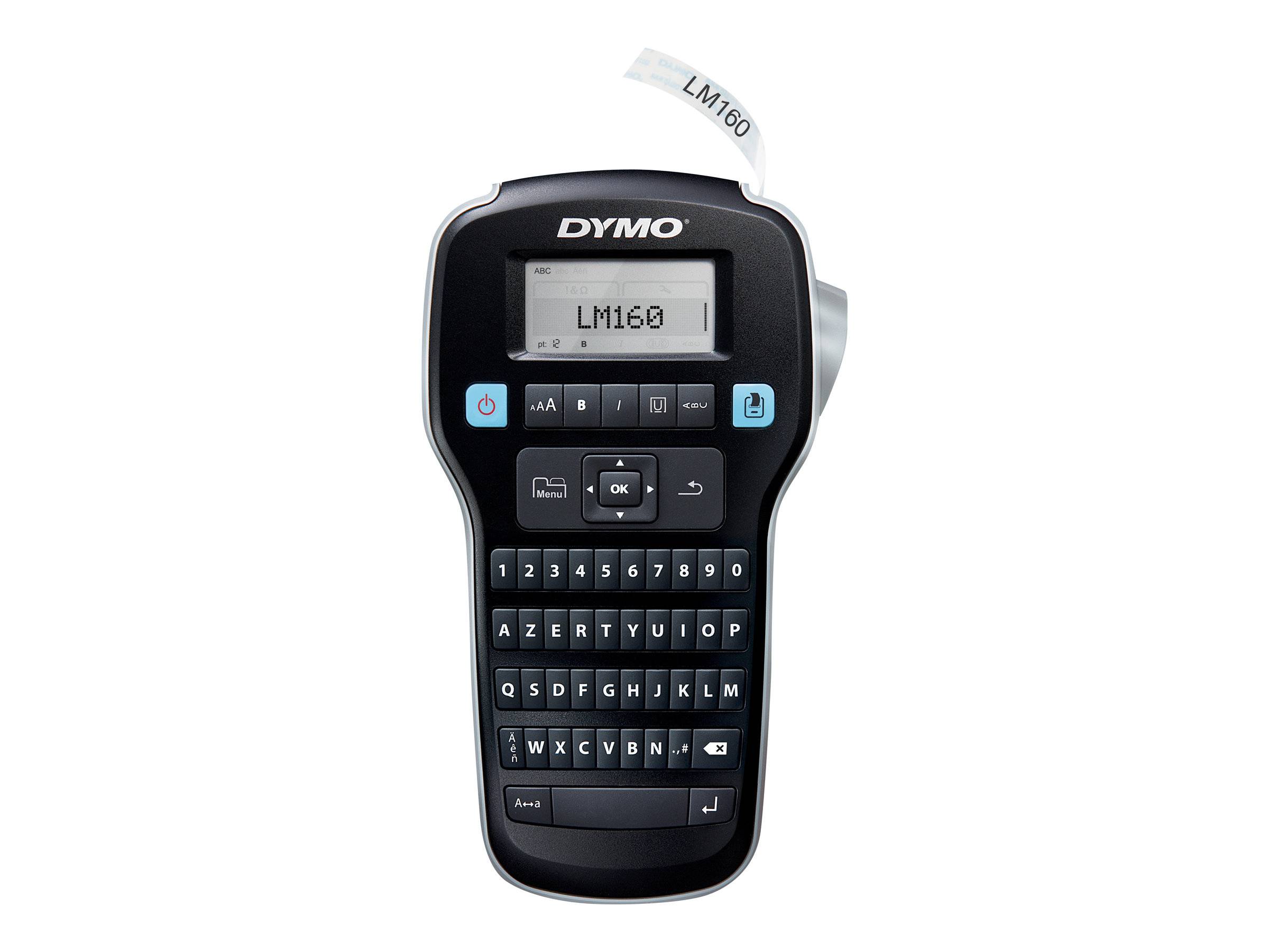 Dymo LabelMANAGER 160 - Beschriftungsgerät - s/w - Rolle (1,3 cm) - 2-zeiliger D-7