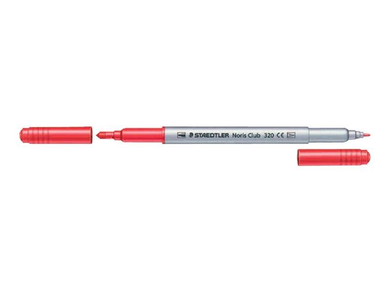STAEDTLER Noris Club 320 - Doppelspitzenfilzstift - gemischte Farben - wasserbasierte Tinte - 3 mm / 1 mm - breit / fein-3