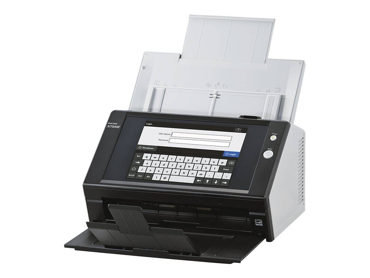 Ricoh Image Scanner N7100E - Dokumentenscanner - Dual CIS - Duplex - 216 x 355.6 mm - 600 dpi x 600 dpi - bis zu 25 Seit-0