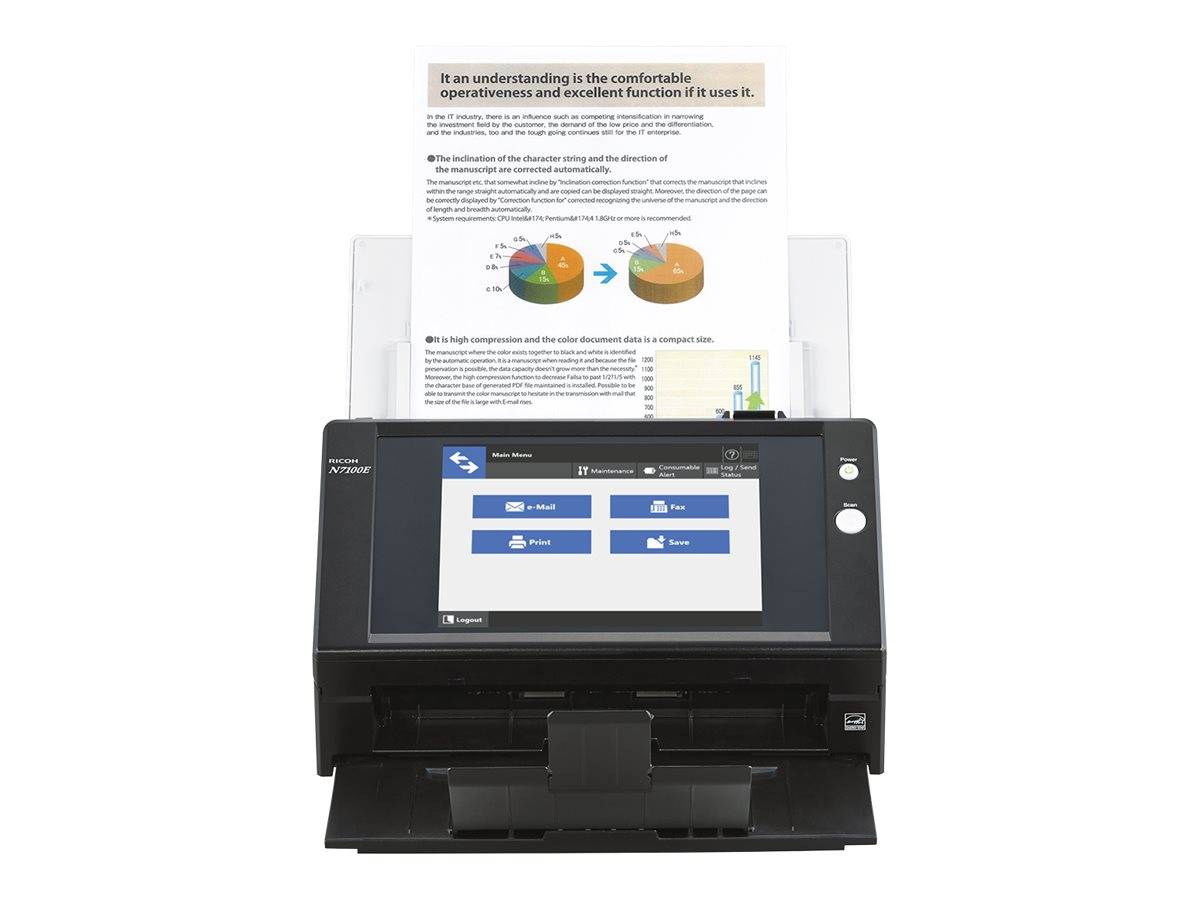 Ricoh Image Scanner N7100E - Dokumentenscanner - Dual CIS - Duplex - 216 x 355.6 mm - 600 dpi x 600 dpi - bis zu 25 Seit-5