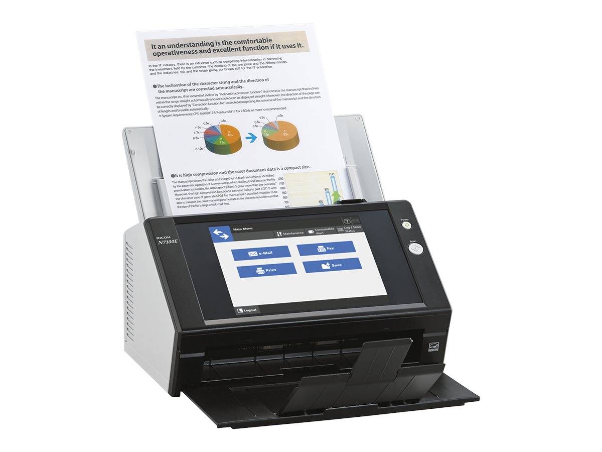 Ricoh Image Scanner N7100E - Dokumentenscanner - Dual CIS - Duplex - 216 x 355.6 mm - 600 dpi x 600 dpi - bis zu 25 Seit-6