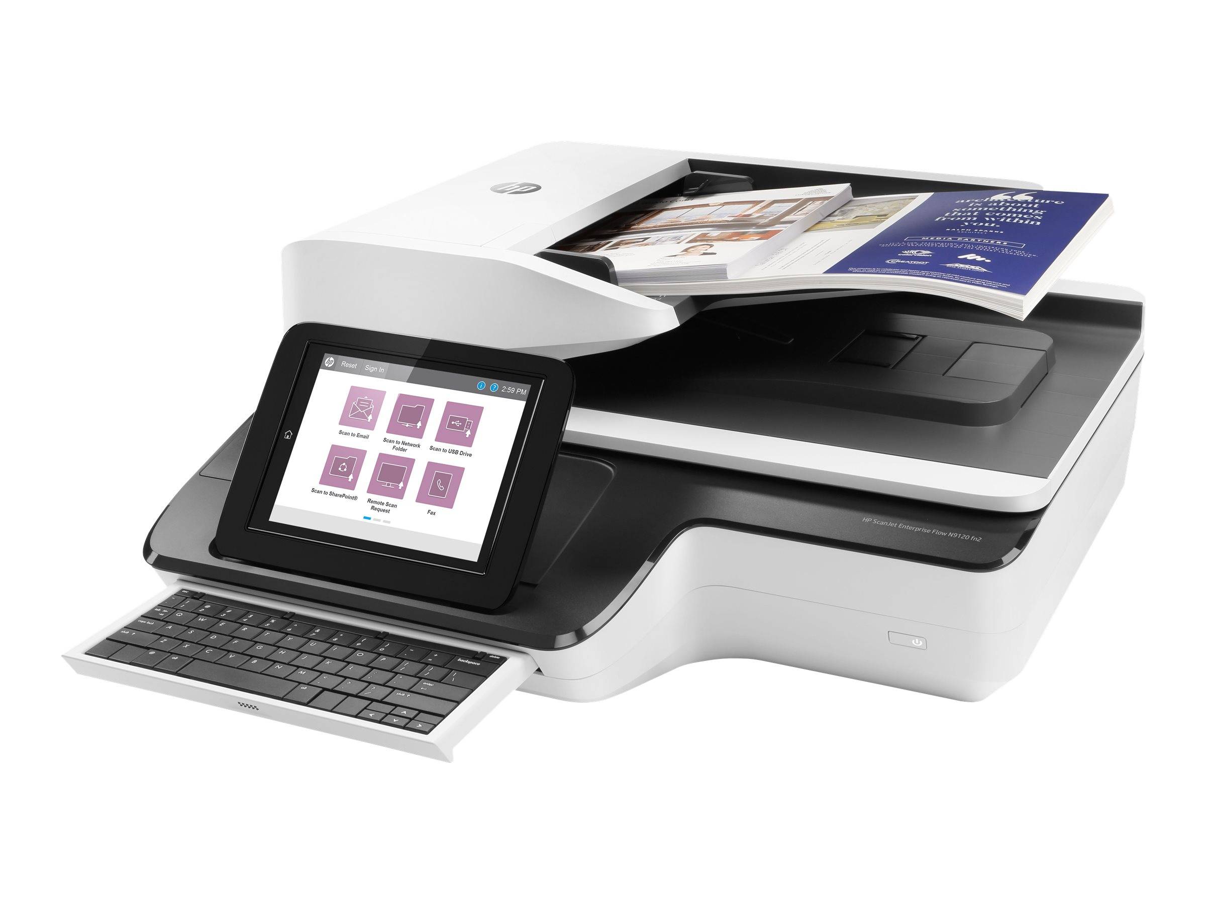 HP ScanJet Enterprise Flow N9120 fn2 - Dokumentenscanner - Flachbett: CCD / ADF: CIS - Duplex - 297 x 864 mm - 600 dpi x-0