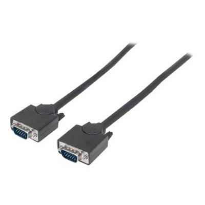 Manhattan VGA Anschlusskabel VGA 15pol. Stecker 3.00 m Schwarz 311748 schraubbar VGA-Kabel