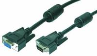 LogiLink 5m VGA, 5 m, VGA (D-Sub), VGA (D-Sub), Schwarz, Männlich/Weiblich, RoHS-5