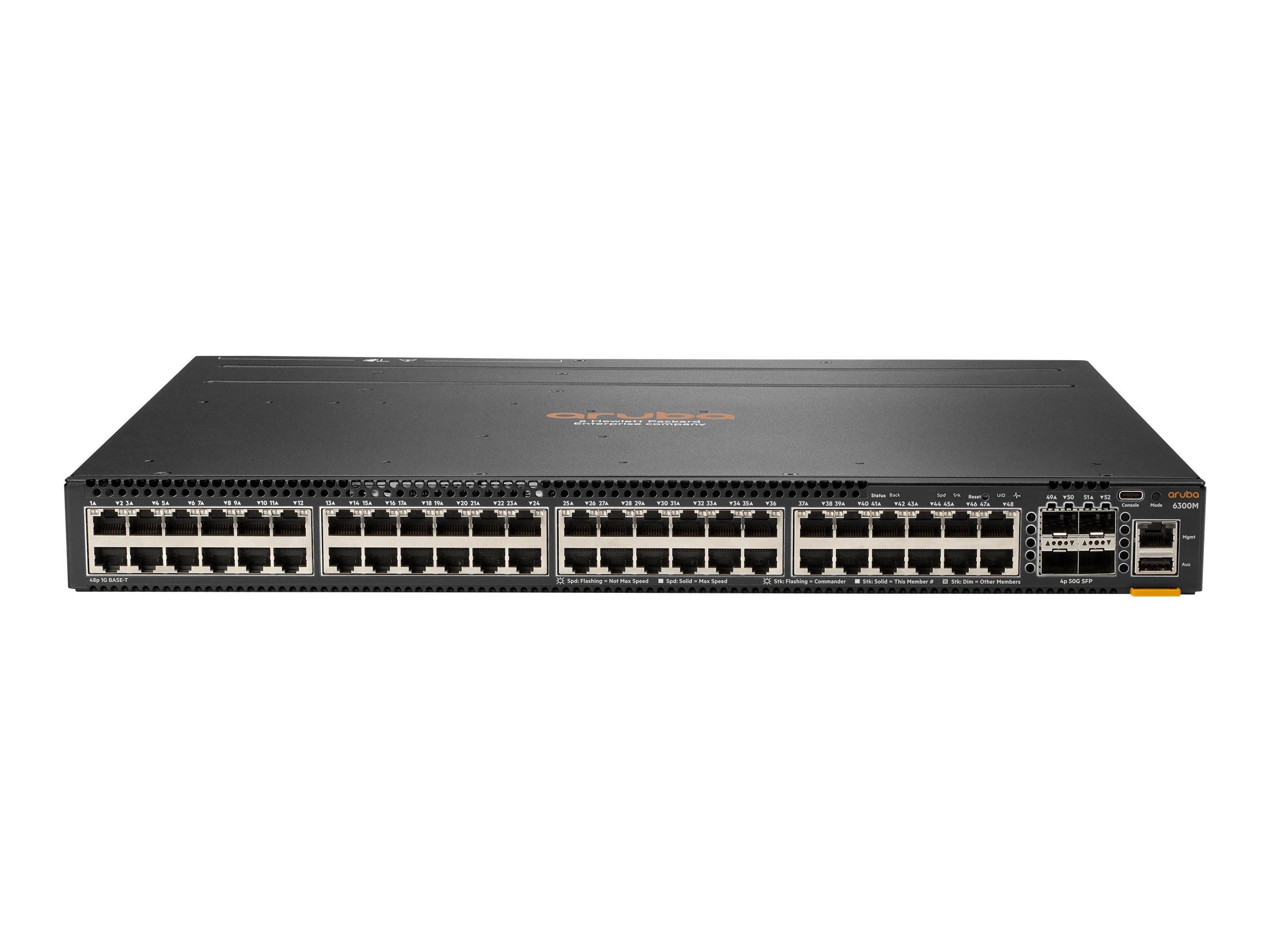 HPE Aruba 6300M - Switch - L3 - managed - 48 x 10/100/1000 (1 PoE+)-0