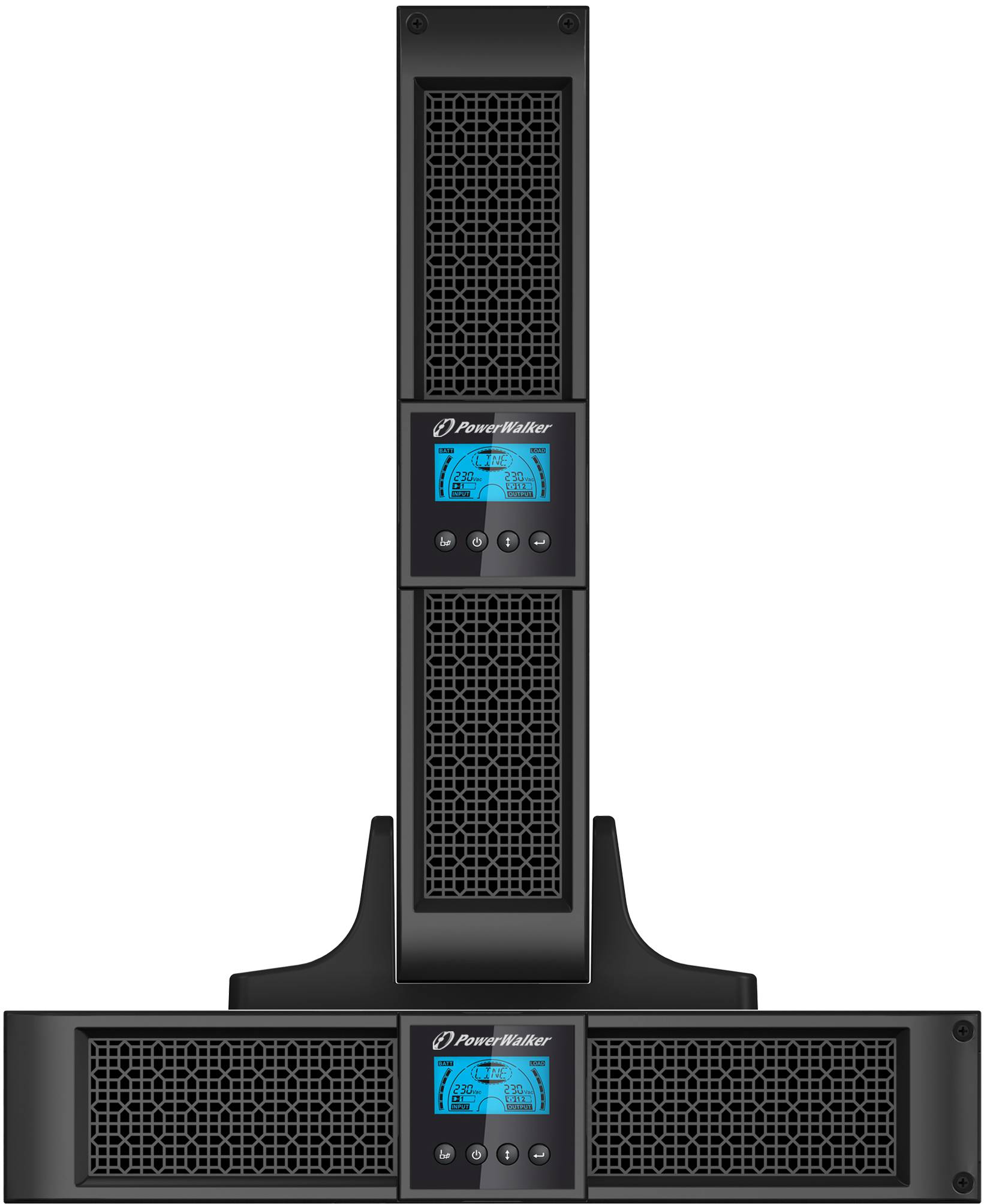 Bluewalker PowerWalker VFI 1000 TG USV 900 Watt VA 9 Ah RS-232 USB Ausgangsbuchsen: 4-7