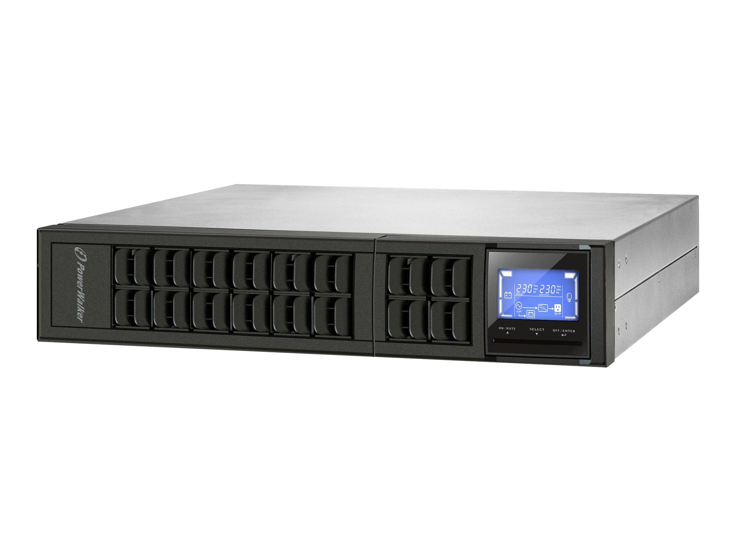 BLUEWALKER - PowerWalker VFI 3000 CRM LCD - USV (in Rack montierbar/extern) - AC 110-300 V - 2400 Watt - 3000 VA - 9 Ah-0