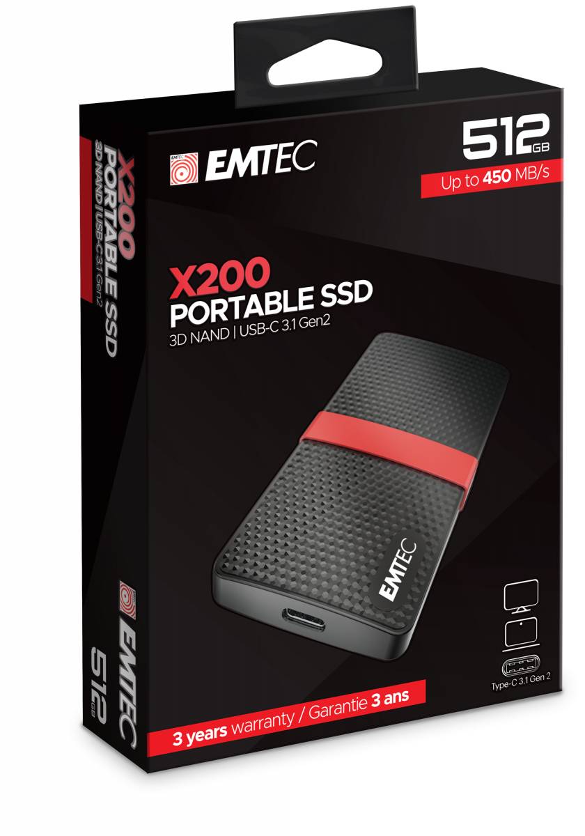 EMTEC SSD Power Plus X200 - SSD - 512 GB - extern (tragbar)-6