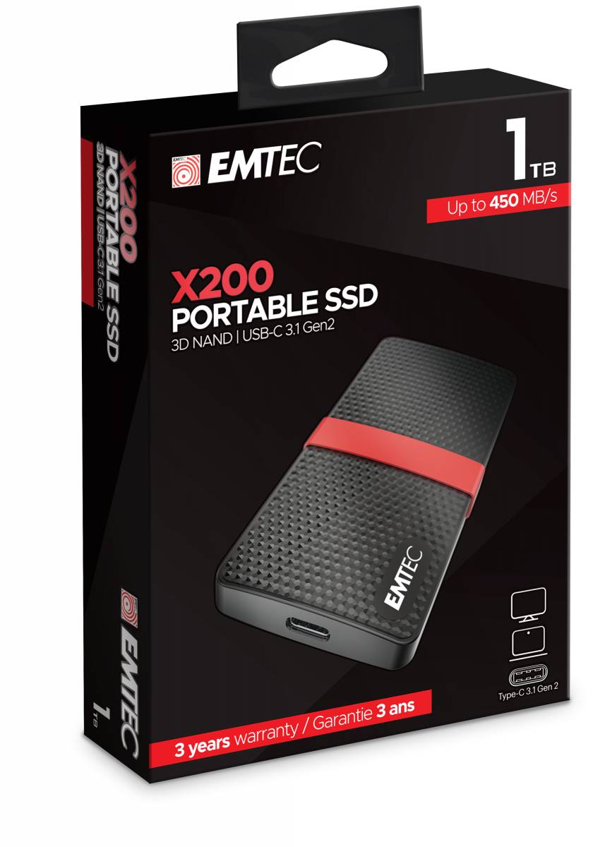 EMTEC SSD Power Plus X200 - SSD - 1 TB - extern (tragbar)-6
