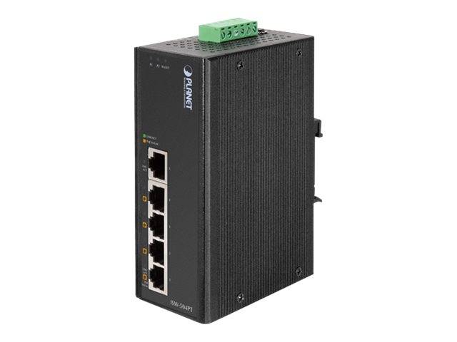 PLANET ISW-504PT - Switch - 4 x 10/100 (PoE) + 1 x 10/100-0