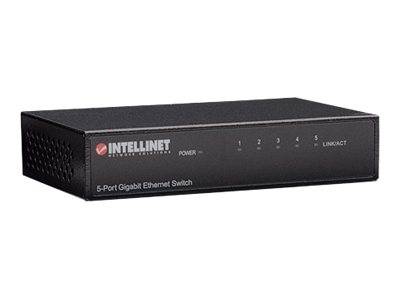 Intellinet 5-Port Gigabit Ethernet Switch, Metal, Box-5