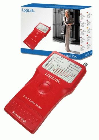 LogiLink 5 in 1 Cable Tester - Netzwerktester-Set-5