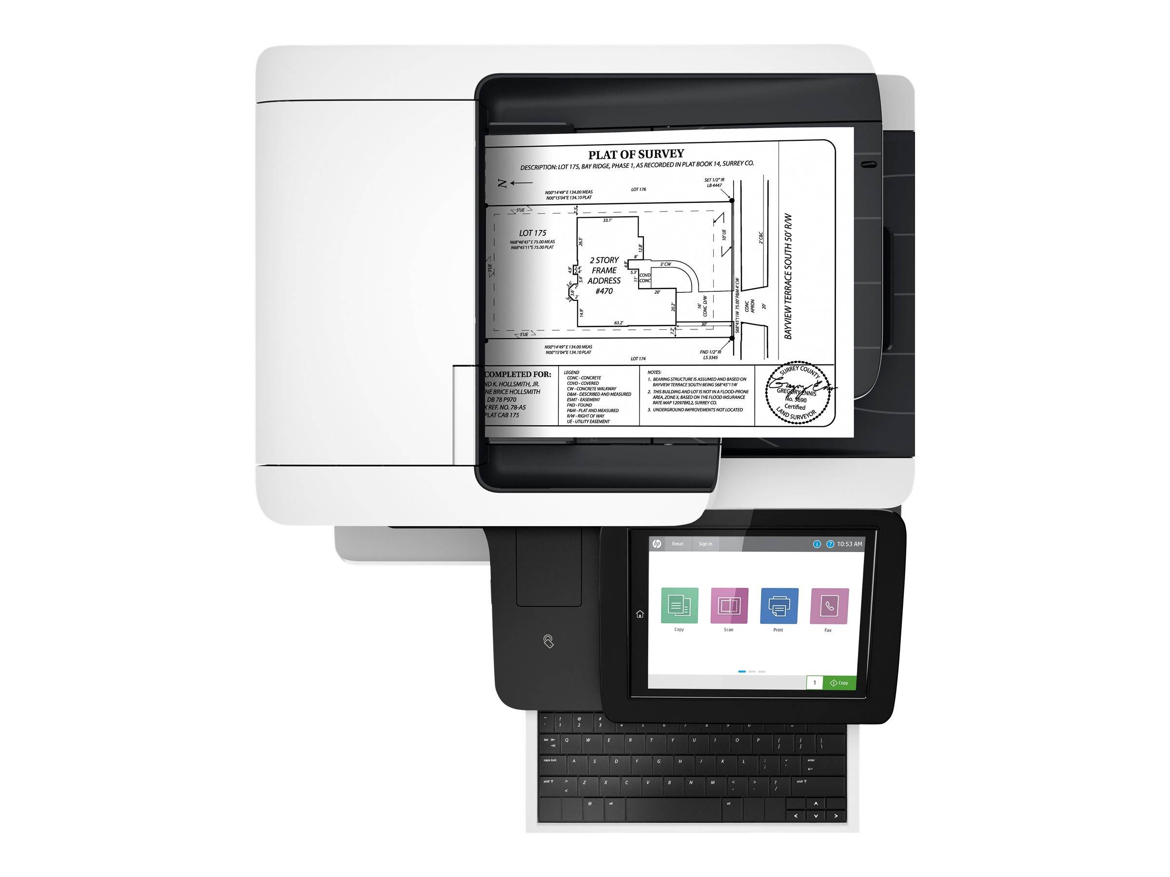 HP LaserJet Enterprise Flow MFP M528z - Multifunktionsdrucker - s/w - Laser - Legal (216 x 356 mm)/-7