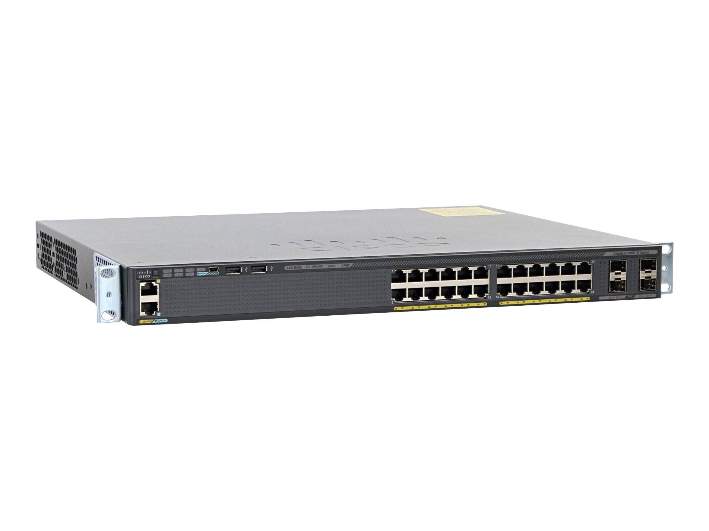 Cisco Catalyst 2960X-24PS-L - Switch - managed - 24 x 10/100/1000 (PoE+)-4