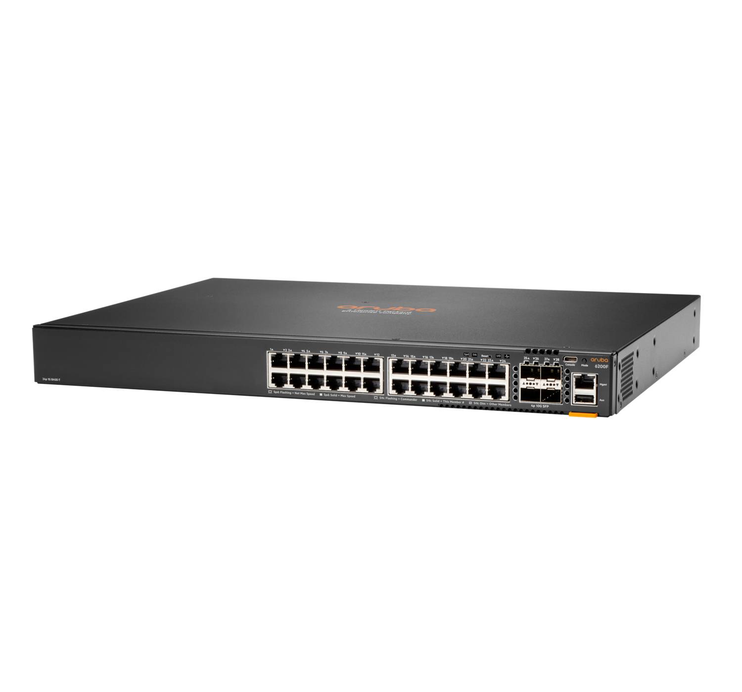 HPE Aruba 6200F 24G Class4 PoE 4SFP+ 370W Switch - Switch - L3 - managed - 24 x 10/100/1000 (PoE+)-5