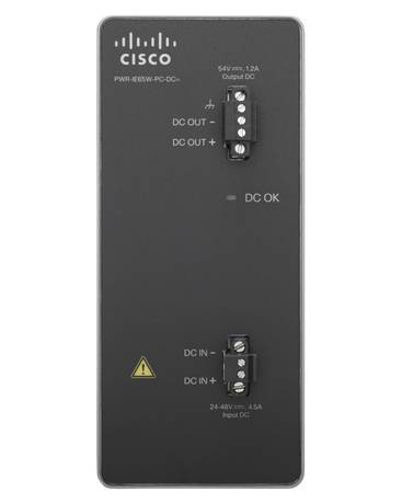 Cisco DC-DC Power Module for POE solution - Stromwandler (DIN-Schienenmontage möglich) - 18 - 60 V - 65 Watt - für Indus-5