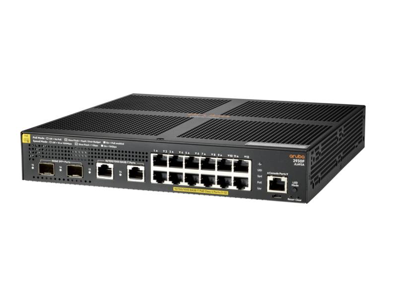 HPE Aruba 2930F 12G PoE+ 2G/2SFP+ - Switch - L3 - managed - 12 x 10/100/1000 (PoE+)-5