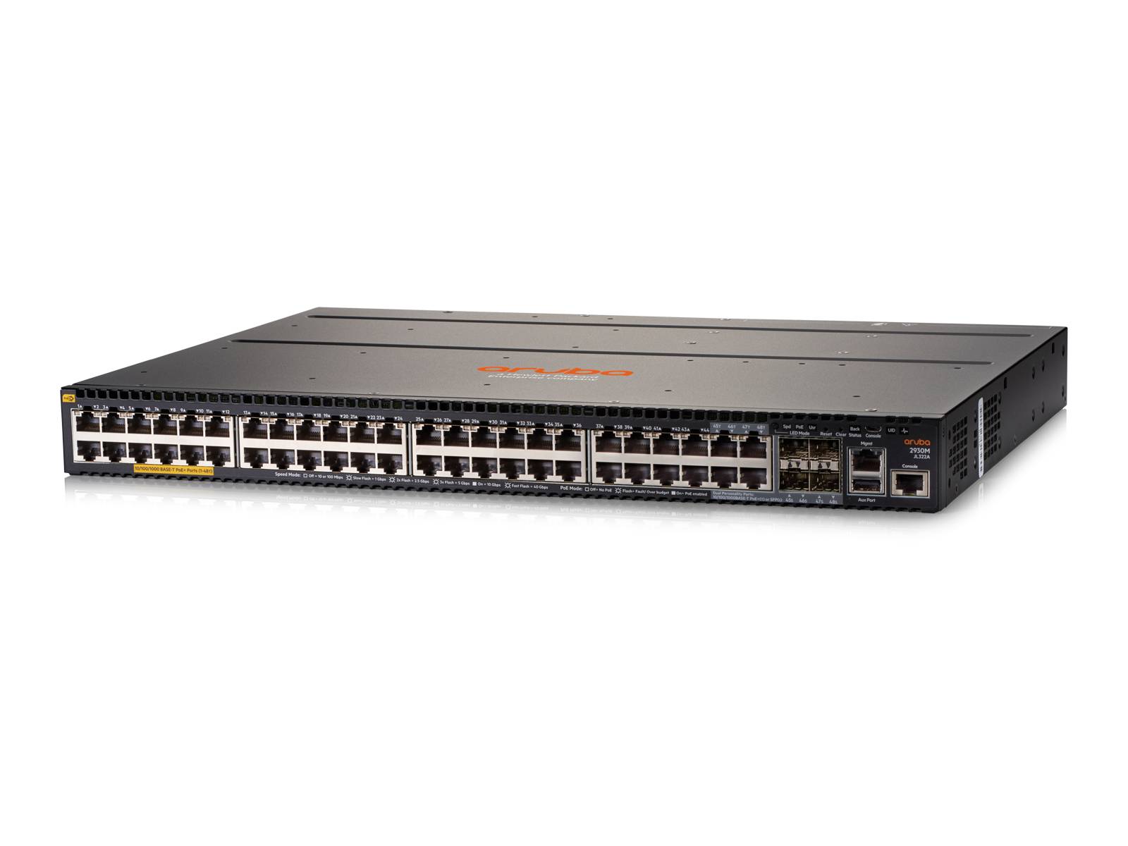 HPE Aruba 2930M 48G POE+ 1-Slot - Switch - L3 - managed - 44 x 10/100/1000 (PoE+)-7