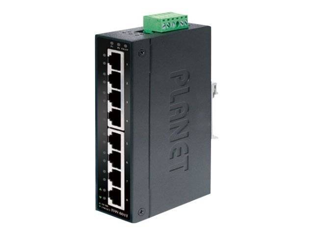 PLANET ISW-801T - Switch - 8 x 10/100 - an DIN-Schiene-0