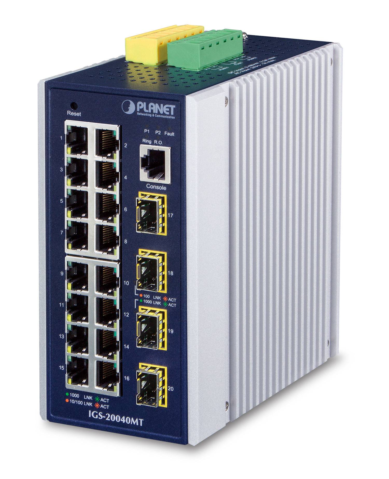 PLANET IGS-20040MT - Switch - managed - 16 x 10/100/1000 + 4 x Gigabit SFP-6