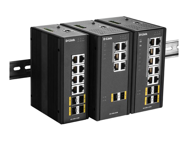 D-Link DIS-300G-12SW 12-Port SwitchLayer2 Managed Gigabit Industrial-1