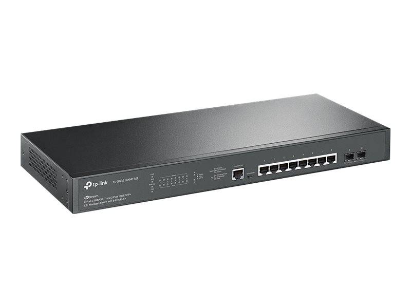 TP-Link JetStream TL-SG3210XHP-M2 - V1 - Switch - managed - 8 x 10/100/1000 + 2 x SFP+ - an Rack montierbar - PoE+ (240-2