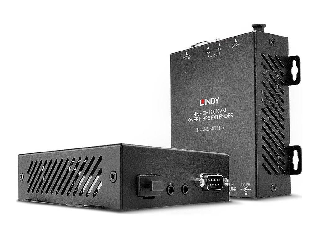 LINDY 300m Fibre Optic HDMI 18G & USB KVM Extender-0