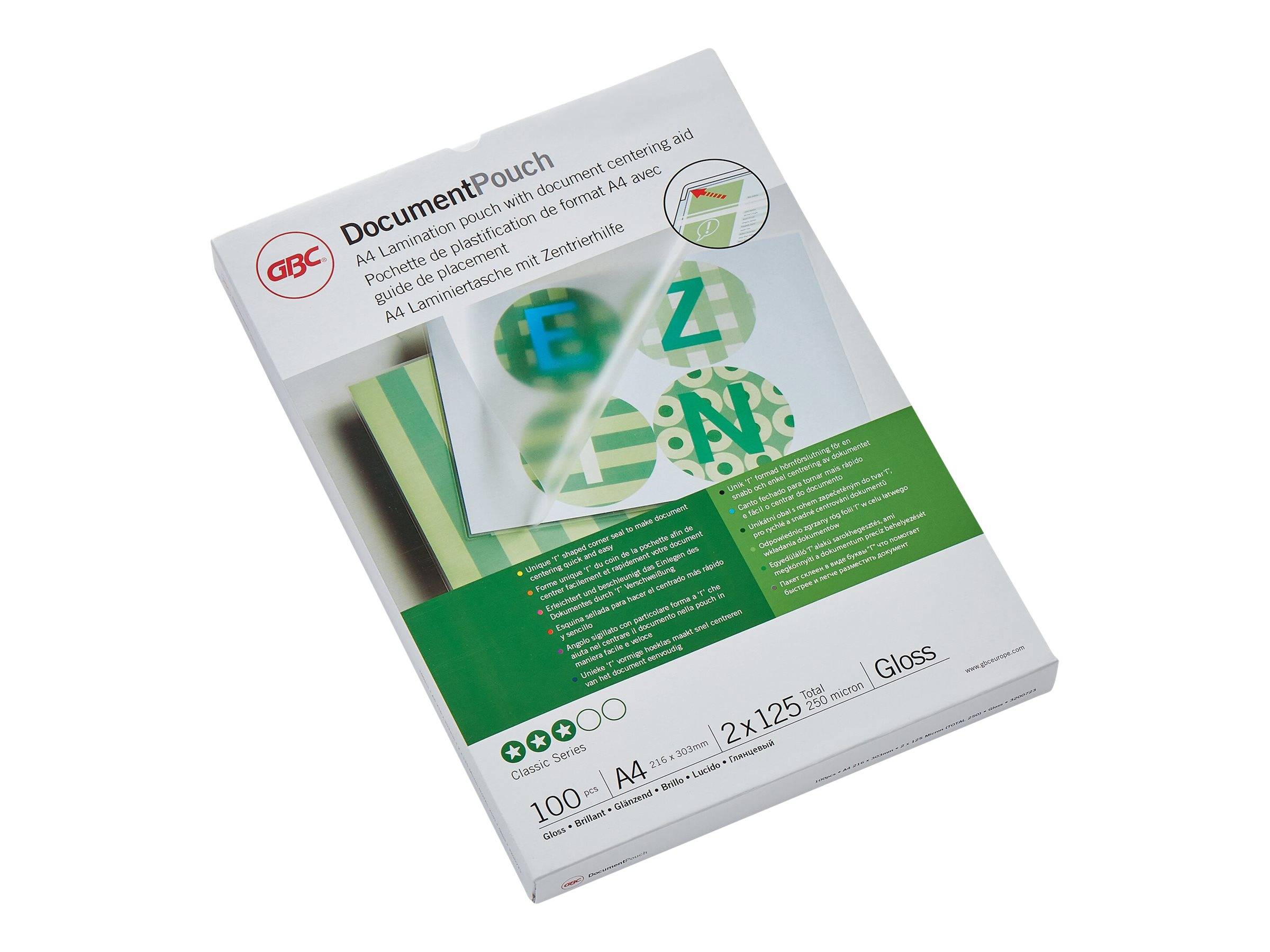 GBC Document Laminating Pouch - 250 Mikrometer-0