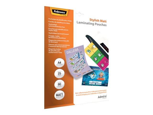 Fellowes Admire Stylish Matt - 80 Mikron - 25er-Pack - A4 (210 x 297 mm)-0