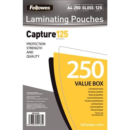 Fellowes Laminating Pouches Capture 125 micron - A4 (210 x 297 mm)-7