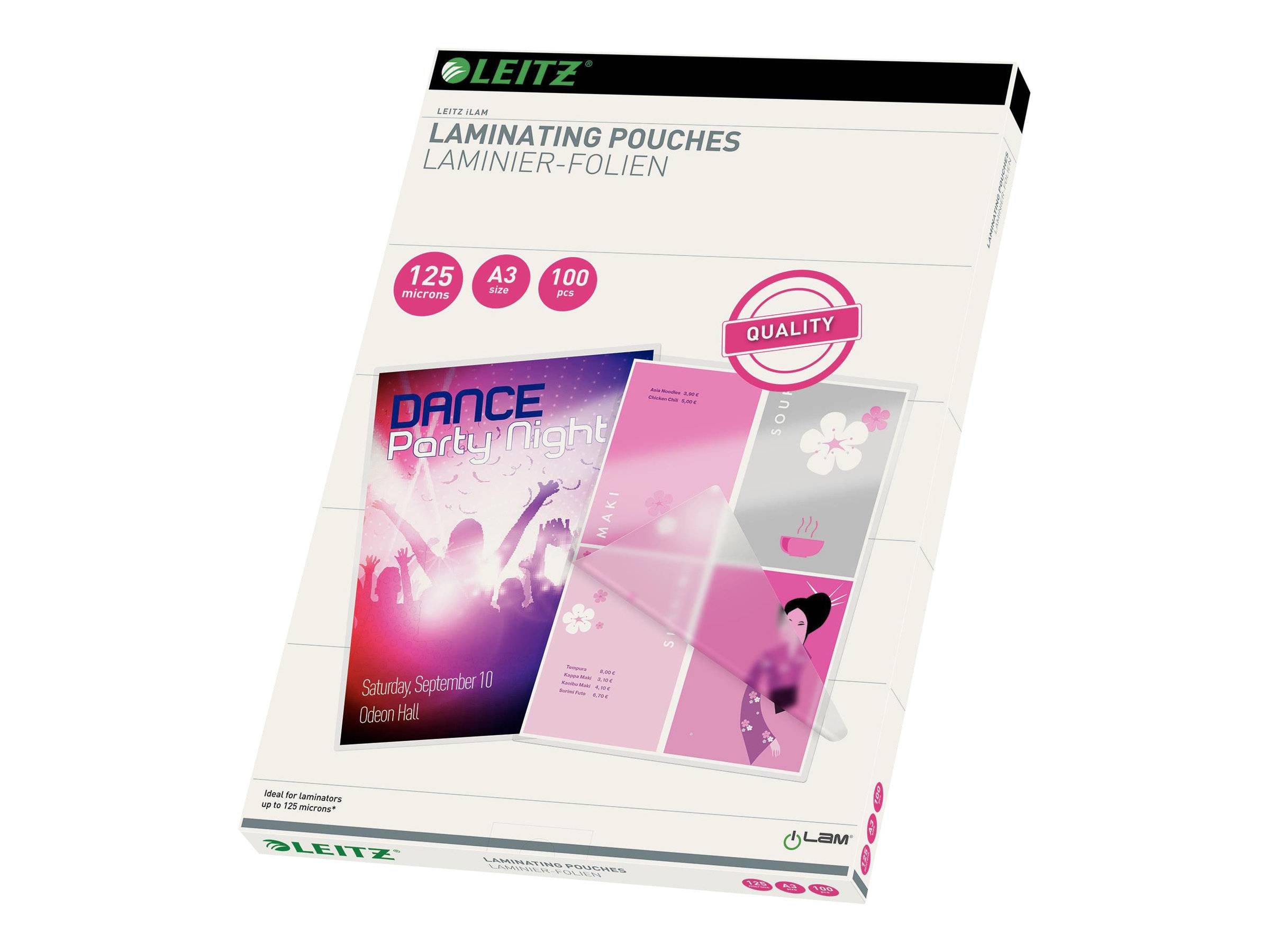 ESSELTE LEITZ - Leitz - 125 Mikron - glänzend - 303 x 426 mm-0