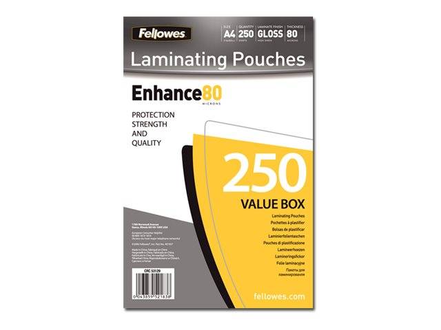 Fellowes Laminating Pouches - 80 Mikron - 250er-Pack-0