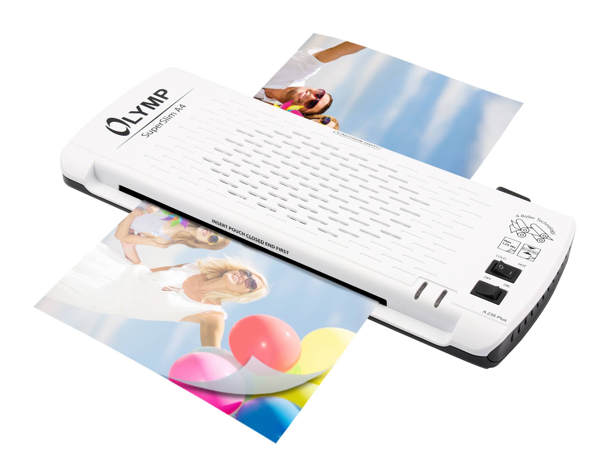 Olympia A 235 PLUS, 23,5 cm, Kalt-/Warmlaminator, 380 mm/min, 80 µm, 125 µm, 5 min-1