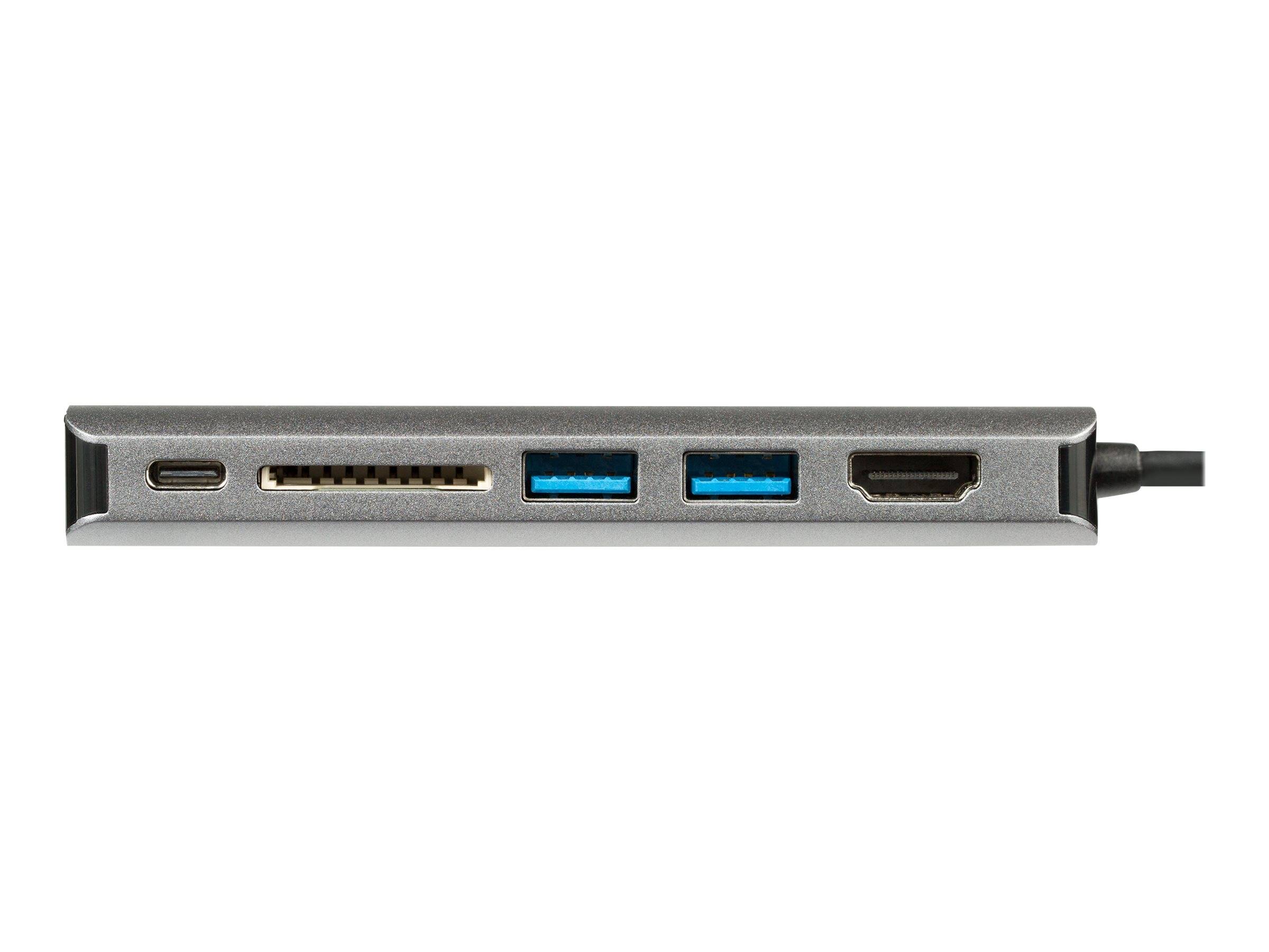 StarTech.com Startech USB-C Multiport Adapter - 2x USB 3.0 / HDMI / SD / Gigabit Ethernet - mit Stromversorgung (USB PD)-6