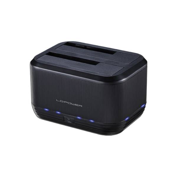LC-POWER - LC Power LC-DOCK-U3-III - HDD-Dockingstation mit Ein/Aus-Schalter, Klon-Funktion Schächte: 2 - 2,5" / 3,5" ge