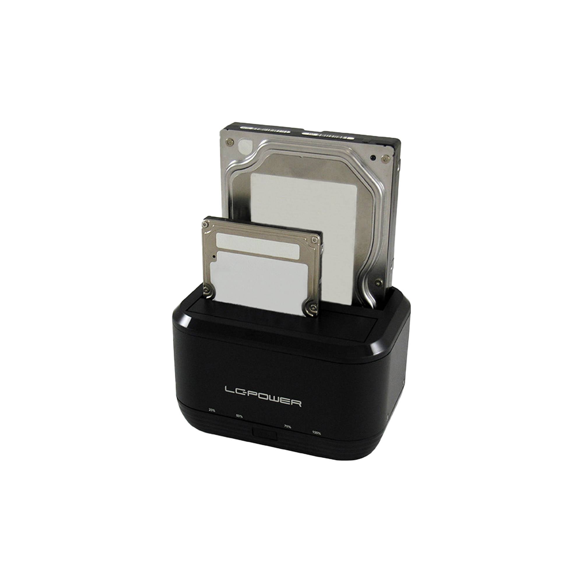 LC-POWER - LC Power LC-DOCK-U3-III - HDD-Dockingstation mit Ein/Aus-Schalter, Klon-Funktion Schächte: 2 - 2,5" / 3,5" ge-1