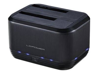 LC-POWER - LC Power LC-DOCK-U3-III - HDD-Dockingstation mit Ein/Aus-Schalter, Klon-Funktion Schächte: 2 - 2,5" / 3,5" ge-4