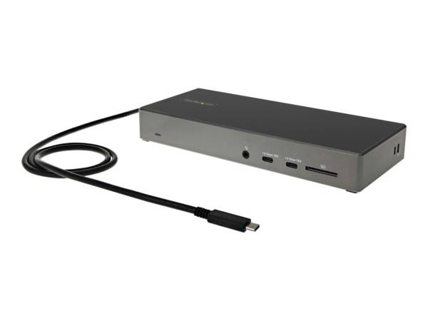 StarTech.com USB-C Dock - Dreifach 4K Monitor - USB Typ-C Dockingstation - 100 W PD 3.0 - DP 1.4 Alt Mode & DSC, 2x Disp