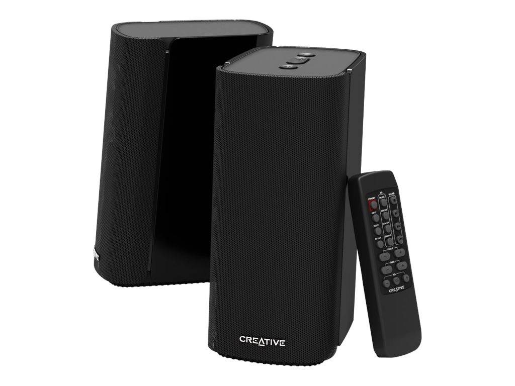 CREATIVE LABS - Creative T100 - Lautsprecher - für PC - kabellos - Bluetooth - 40 Watt (Gesamt)-5