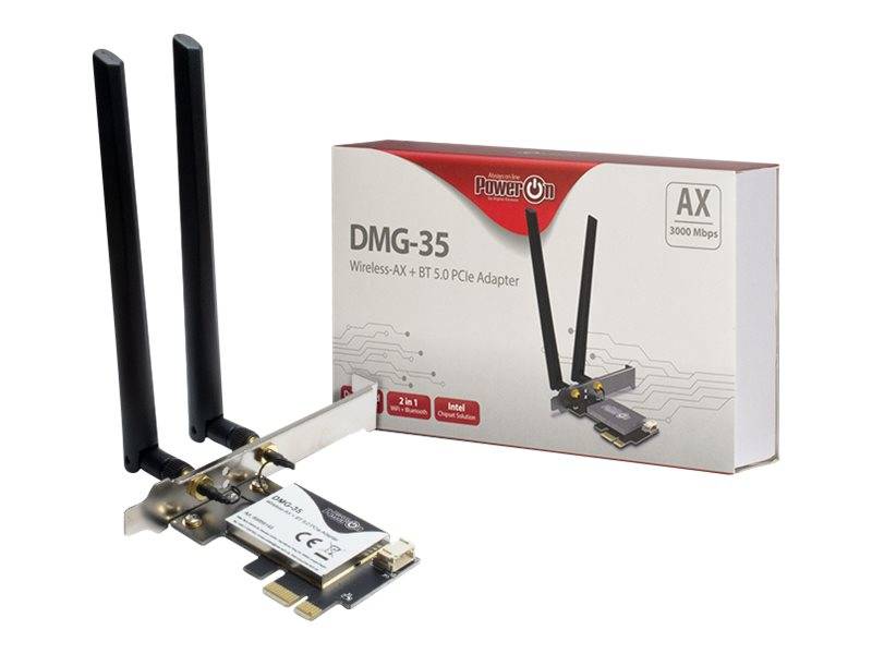 Inter-Tech DMG-35 - Netzwerkadapter - PCIe Low-Profile-3