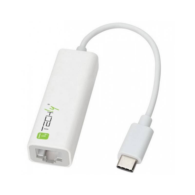 Techly Konverter Kabel USB3.1 TypeC Stecker-RJ45 Gigabit Eth-6