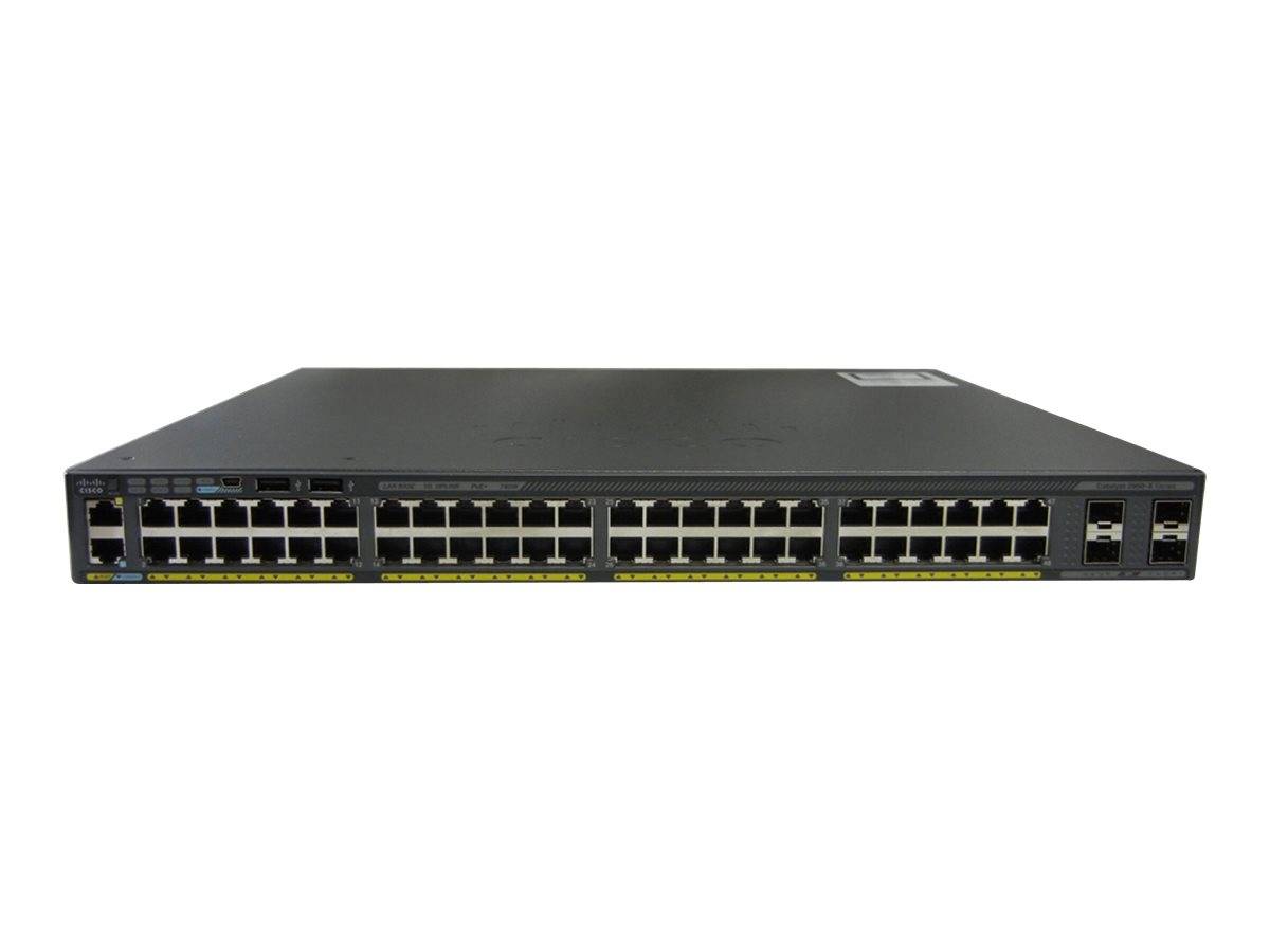 Cisco Catalyst 2960X-48FPS-L - Switch - managed - 48 x 10/100/1000 (PoE+)-4