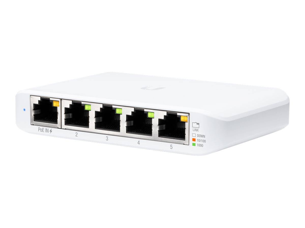Ubiquiti UniFi Switch USW Flex Mini - Switch - Smart - 4 x 10/100/1000 + 1 x 10/100/1000 (PoE+)-0