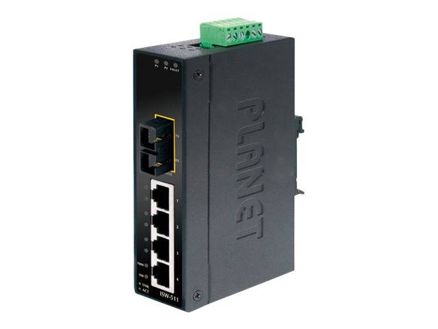 PLANET 4+1 100FX Port Multi-mode Industrial Ethernet Switch-0