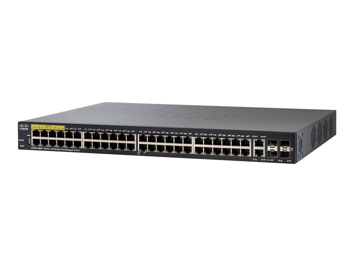 Cisco Small Business SF350-48MP - Switch - L3 - managed - 48 x 10/100 (PoE+)-0
