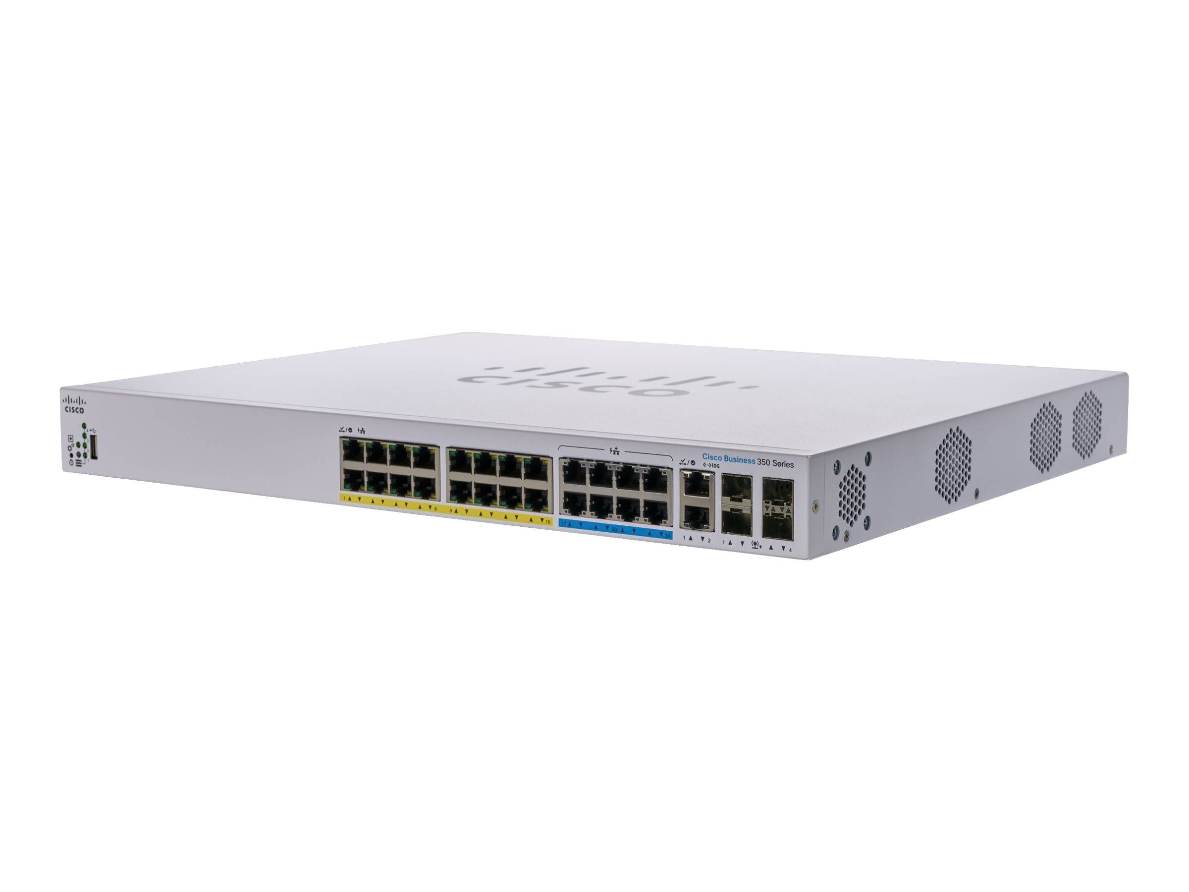 Cisco Business 350 Series CBS350-24NGP-4X - Switch - L3 - managed - 16 x 10/100/1000 (PoE+)-0