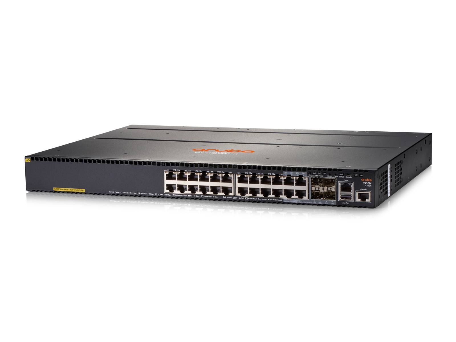HPE Aruba 2930M 24G POE+ 1-Slot - Switch - L3 - managed - 20 x 10/100/1000 (PoE+)-6