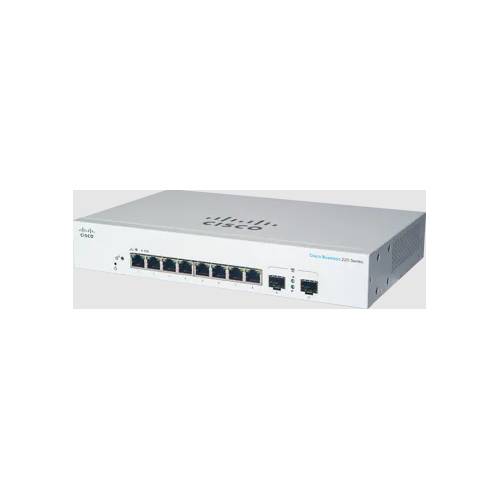 Cisco Business 220 Series CBS220-8T-E-2G - Switch - Smart - 8 x 10/100/1000 + 2 x Gigabit SFP (Uplink)-2
