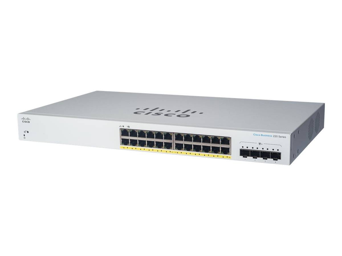 Cisco Business 220 Series CBS220-24P-4G - Switch - Smart - 24 x 10/100/1000 (PoE+)-0